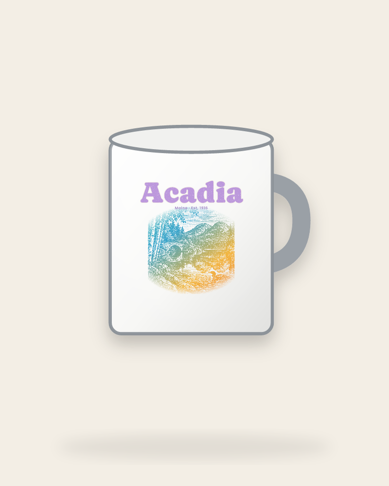 Acadia Jordan Pond Enamel Camp Mug