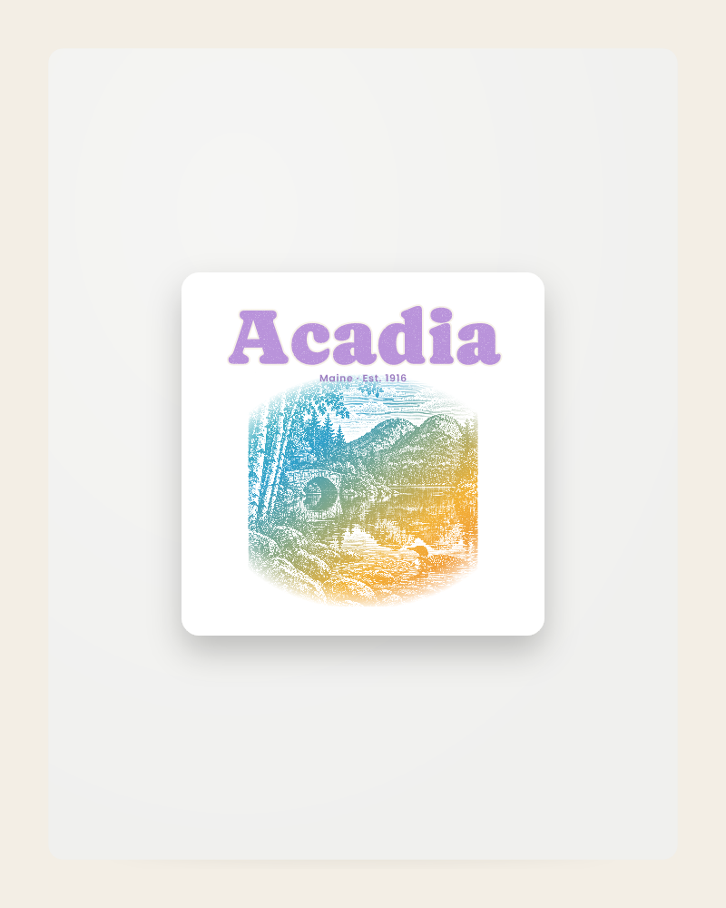 Acadia Jordan Pond Fridge Magnet