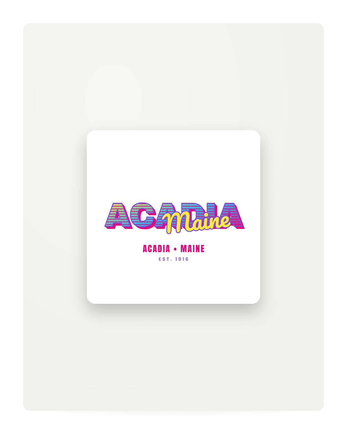 Acadia Music TV Fridge Magnet in White