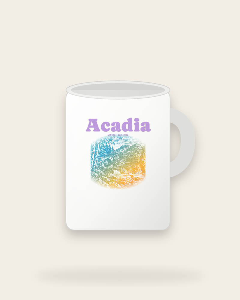 Acadia Jordan Pond Ceramic Mug 15oz