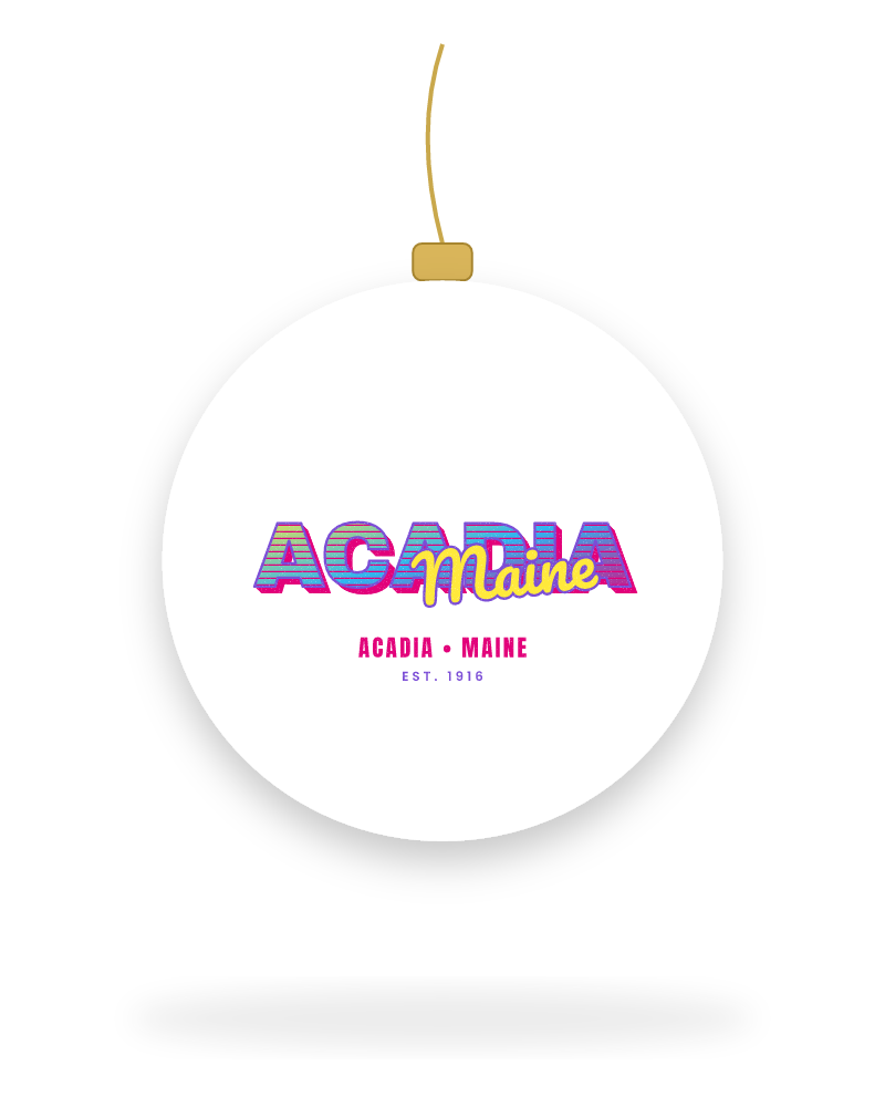 Acadia Music TV Ceramic Ornament