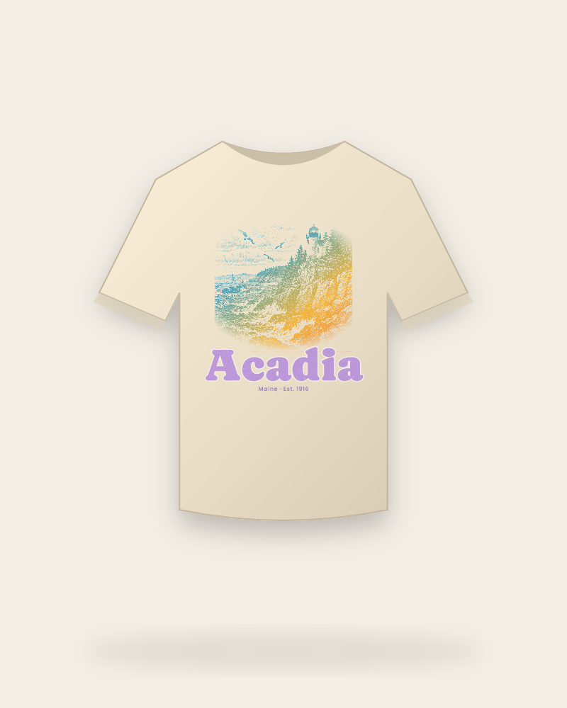 Acadia Bass Harbor Light Classic Tee