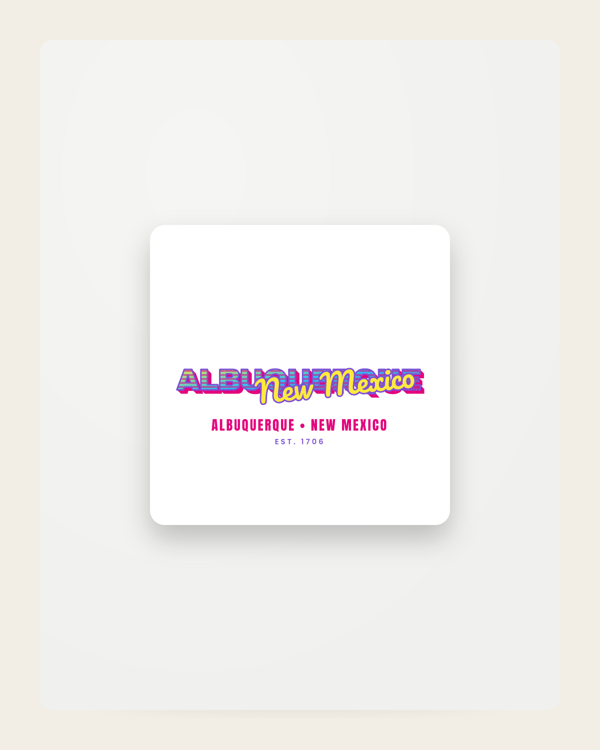 Albuquerque Music TV Fridge Magnet in White