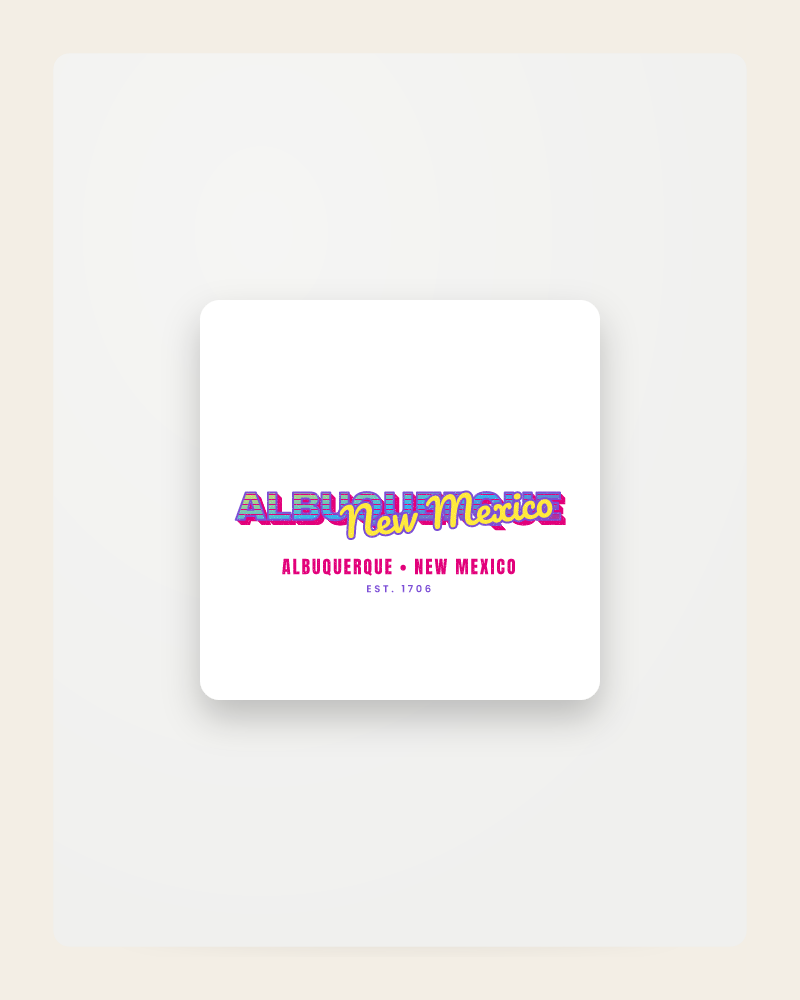 Albuquerque Music TV Fridge Magnet