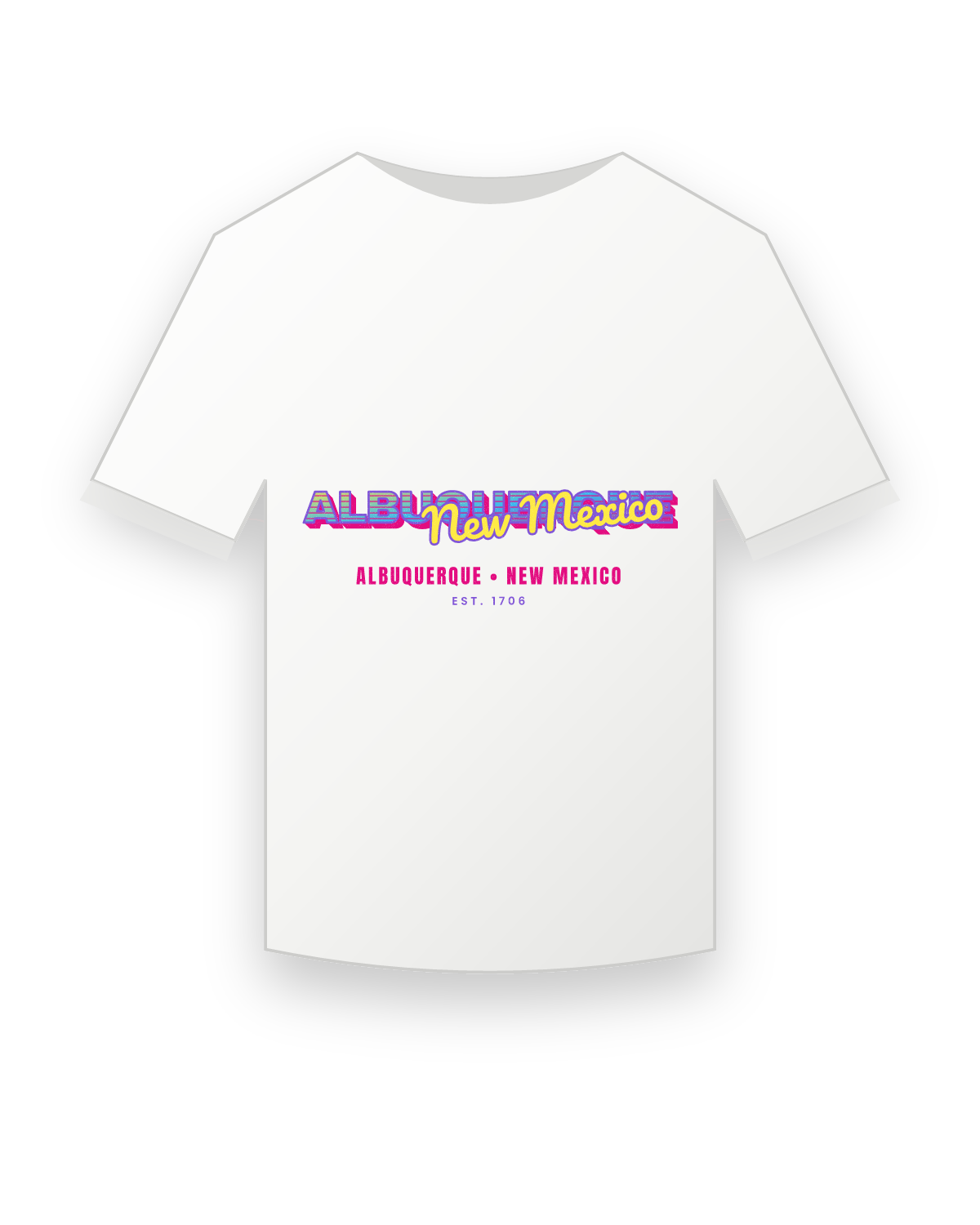 Albuquerque Music TV Youth Tee in White