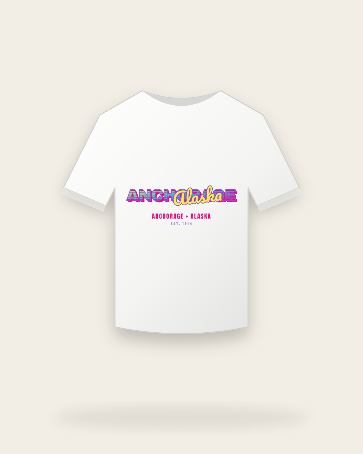 Anchorage Music TV Youth Tee in White