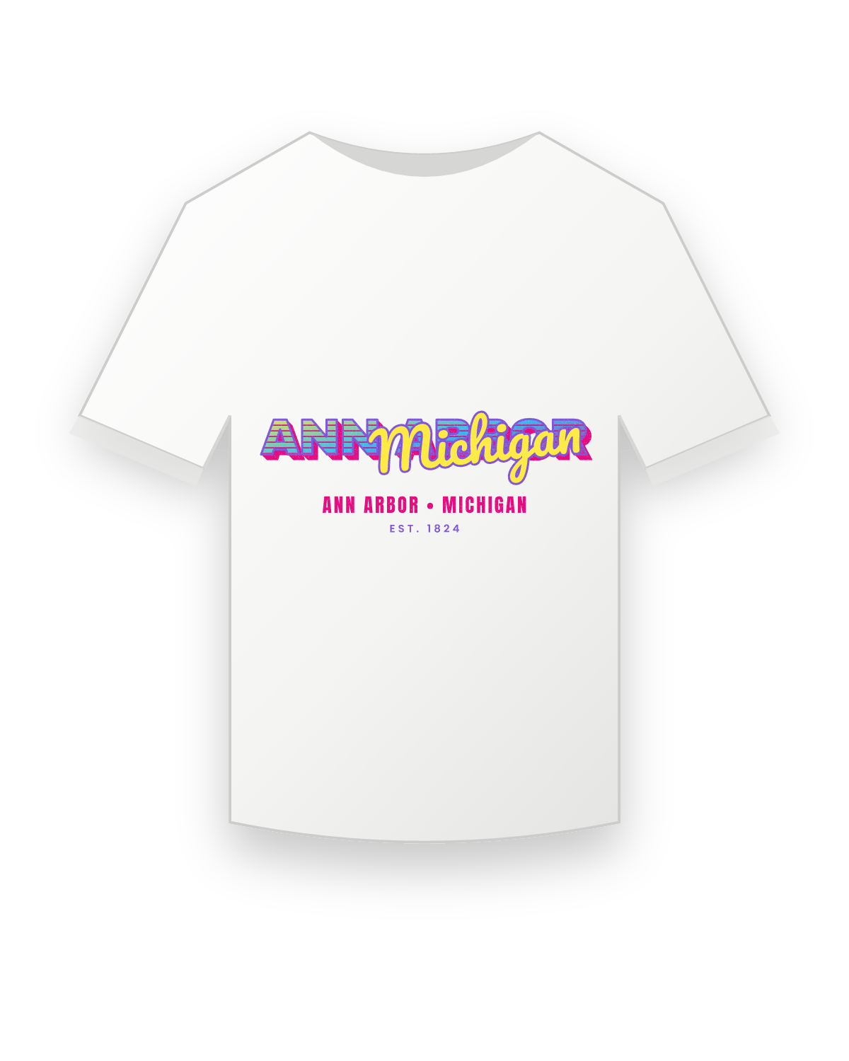 Ann Arbor Music TV Youth Tee in White