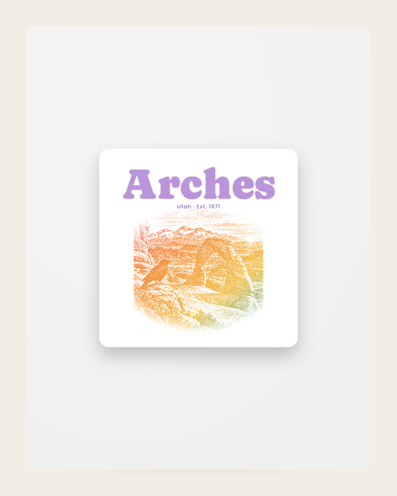 Arches Delicate Arch Fridge Magnet