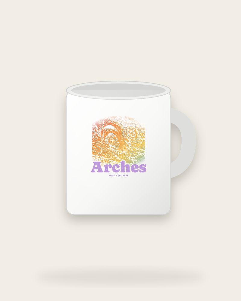 Arches Double Arch Ceramic Mug 11oz
