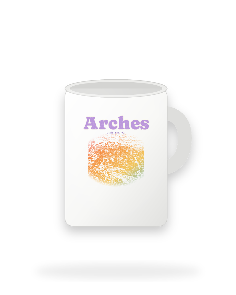 Arches Delicate Arch Ceramic Mug 15oz