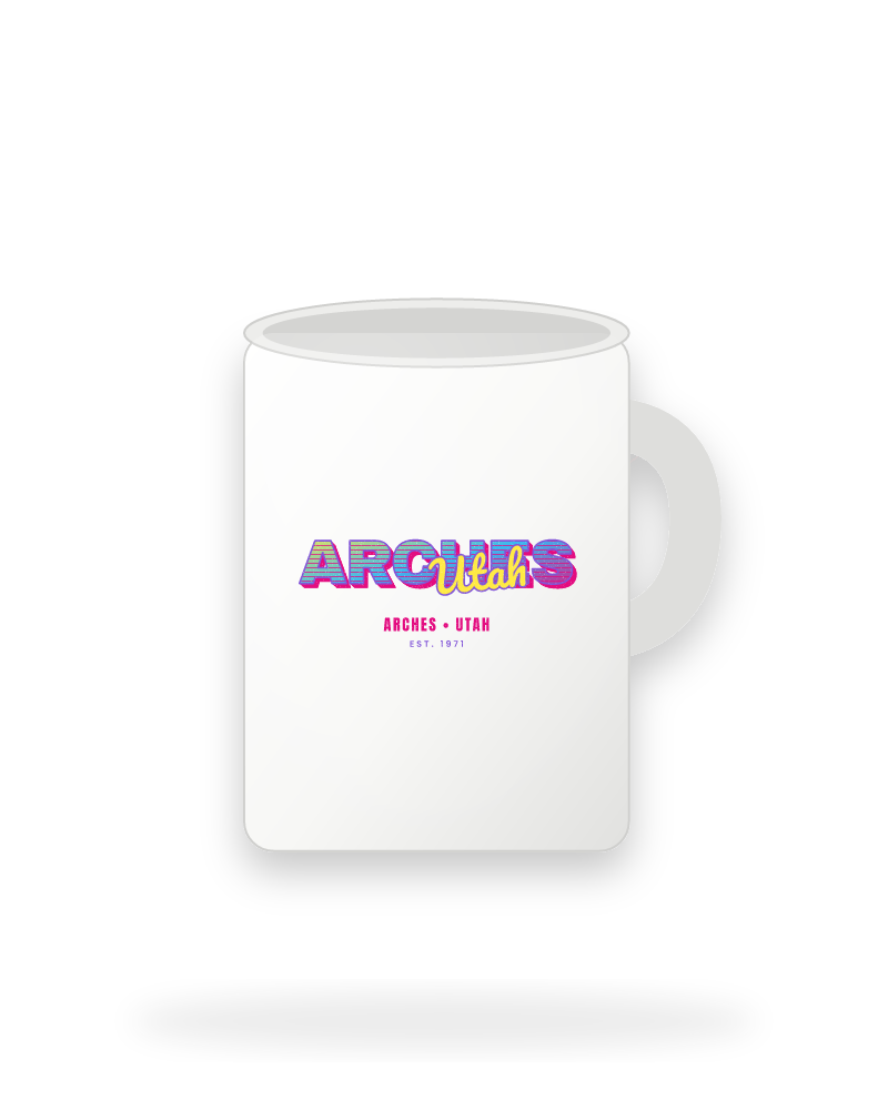 Arches Music TV Ceramic Mug 15oz