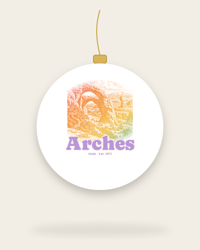 Arches Double Arch Ceramic Ornament
