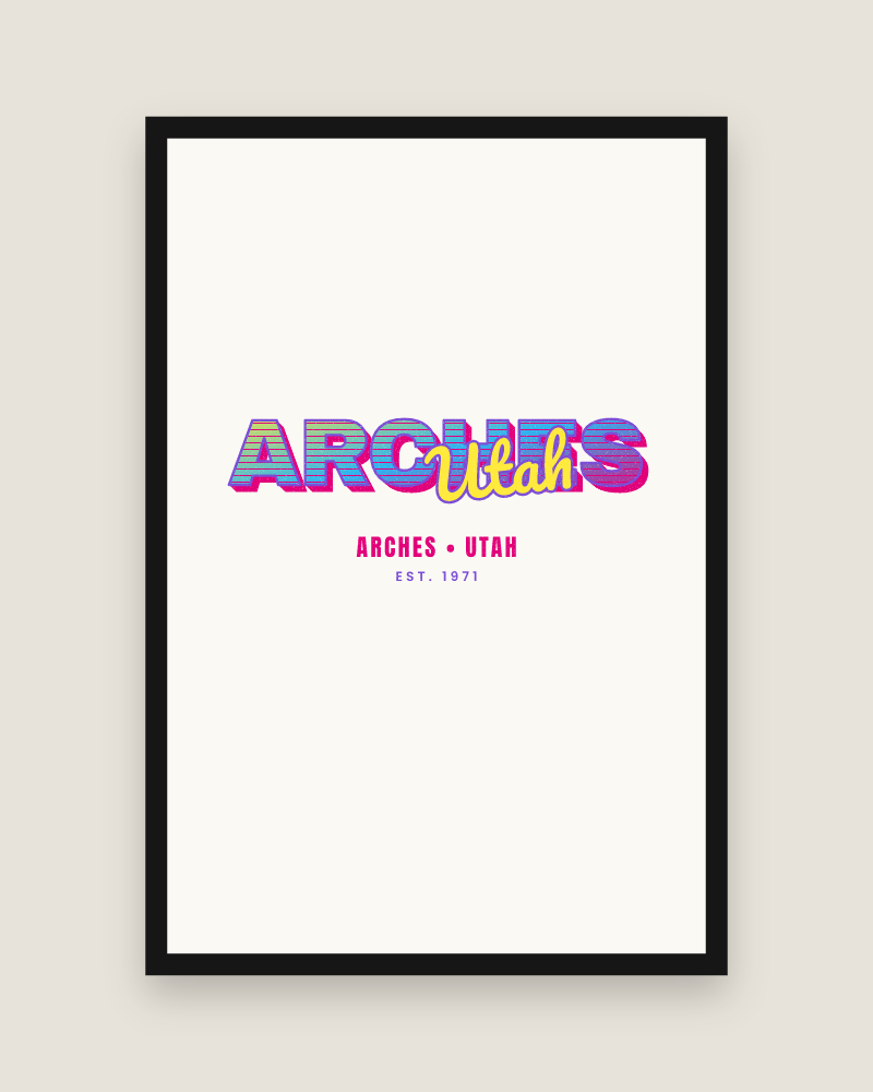 Arches Music TV Matte Poster