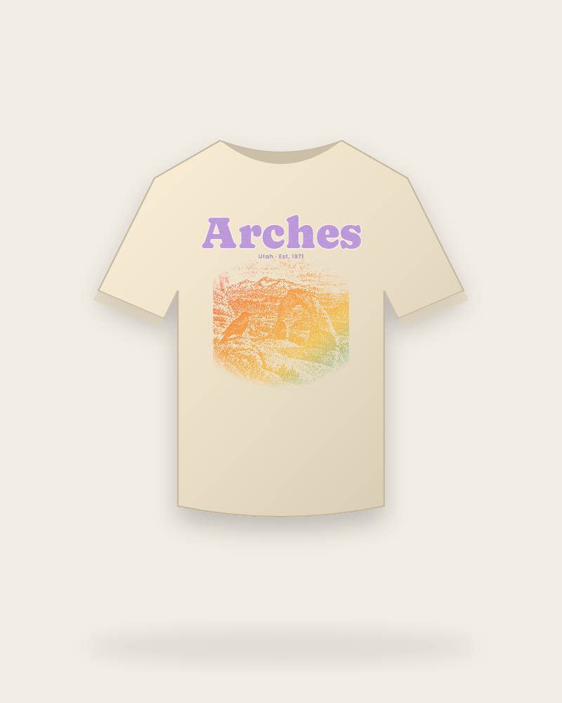 Arches Delicate Arch Organic Cotton Tee