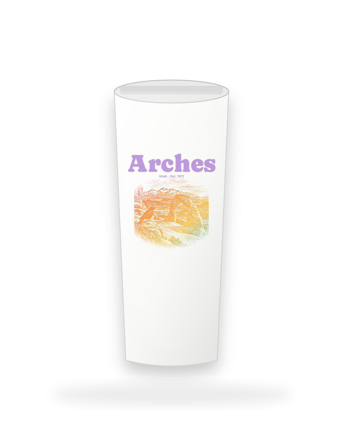 Arches Delicate Arch Insulated Tumbler 20oz in White