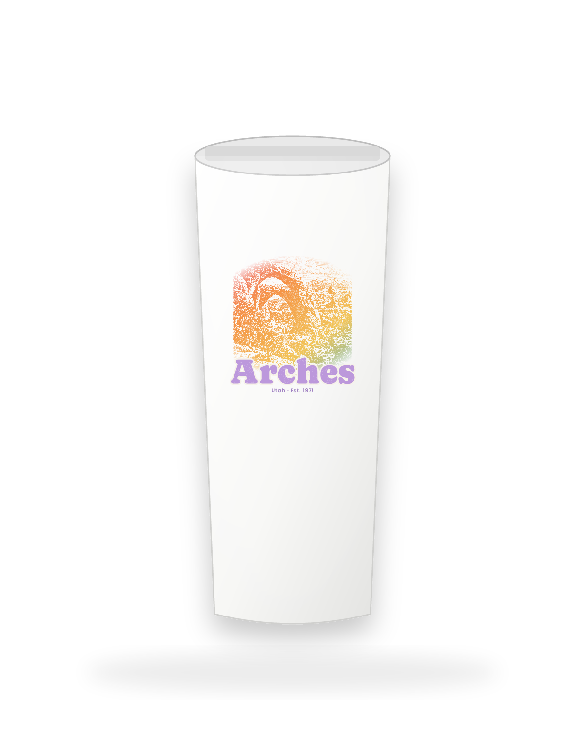 Arches Double Arch Insulated Tumbler 20oz in White