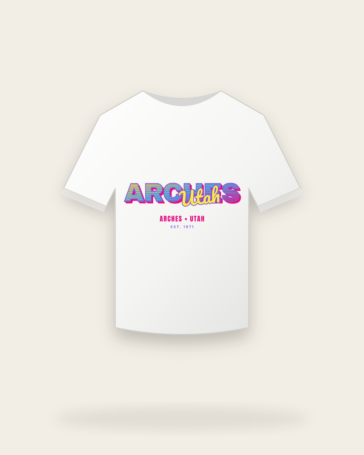 Arches Music TV Youth Tee in White