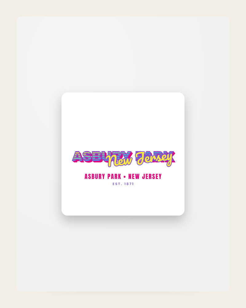 Asbury Park Music TV Fridge Magnet