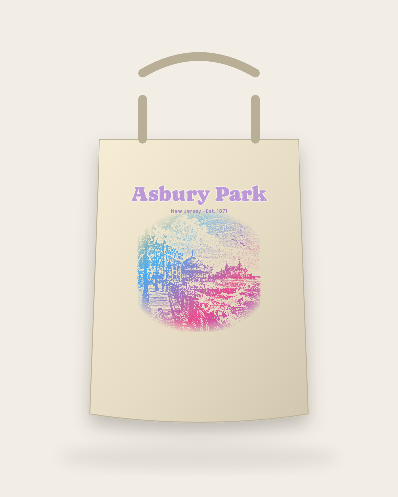 Asbury Park Boardwalk Casino Canvas Tote
