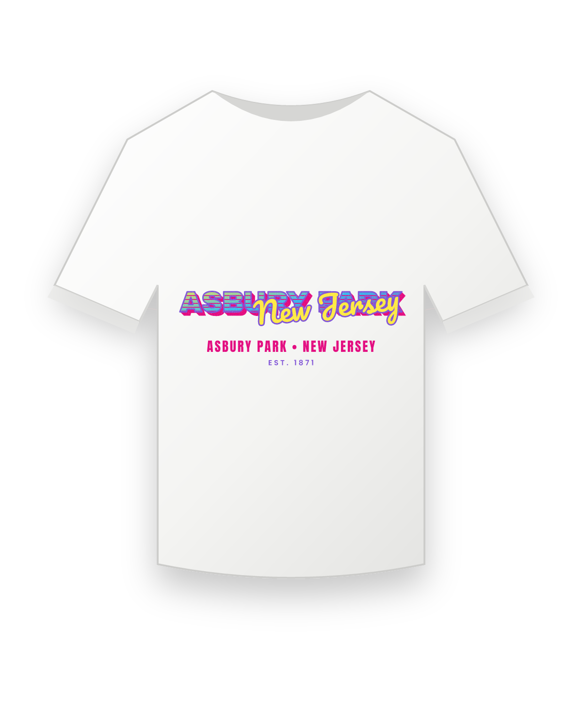 Asbury Park Music TV Youth Tee in White