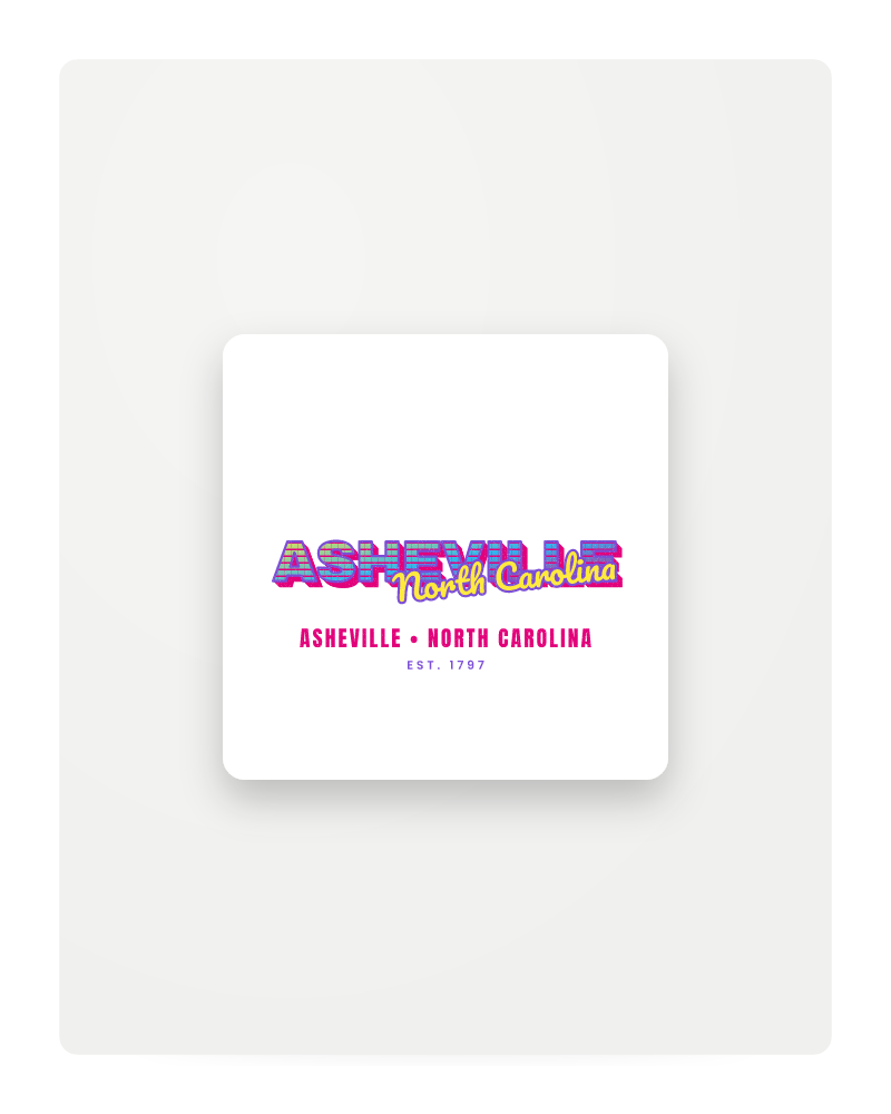 Asheville Music TV Fridge Magnet