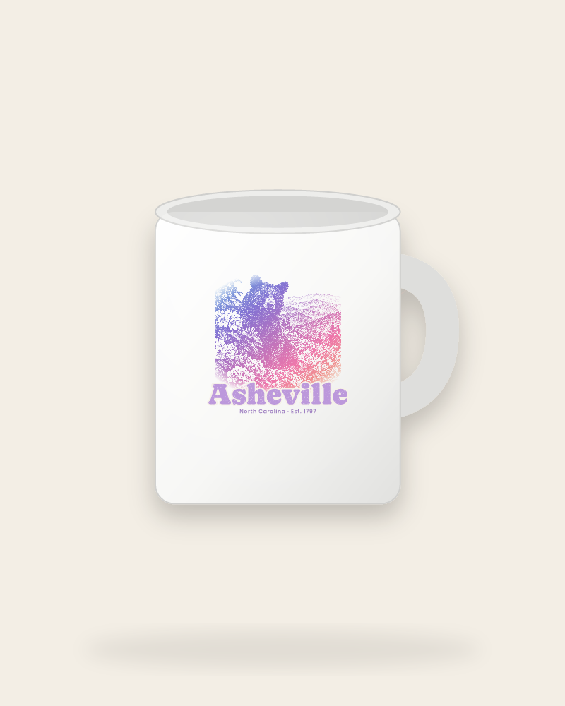 Asheville Black Bear Ceramic Mug 11oz