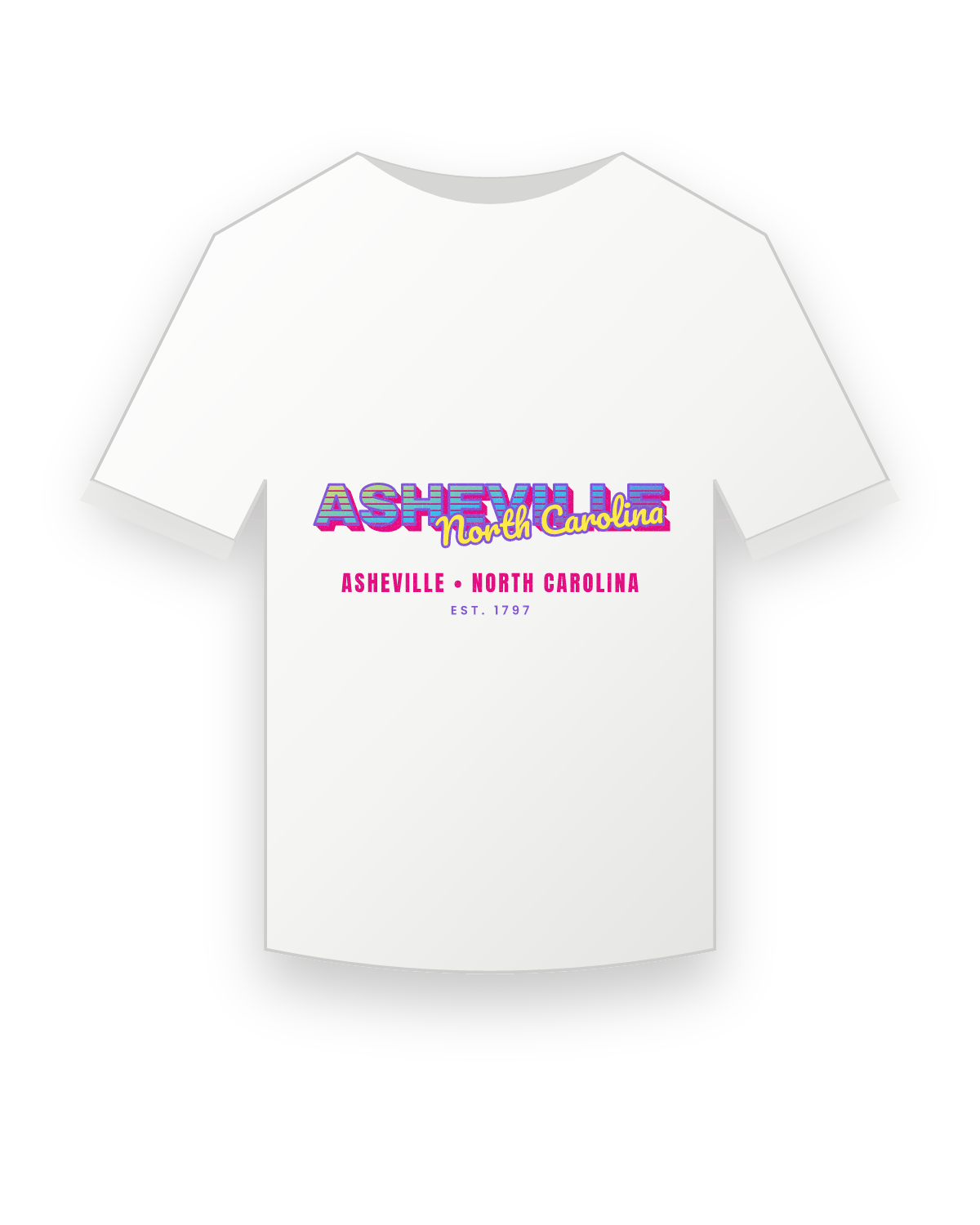 Asheville Music TV Youth Tee in White