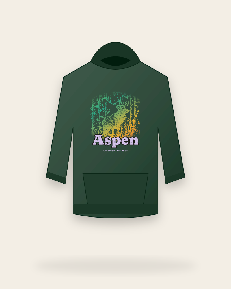 Aspen Elk in the Aspens Hooded Sweatshirt