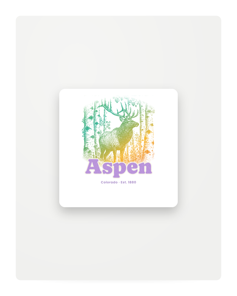 Aspen Elk in the Aspens Fridge Magnet