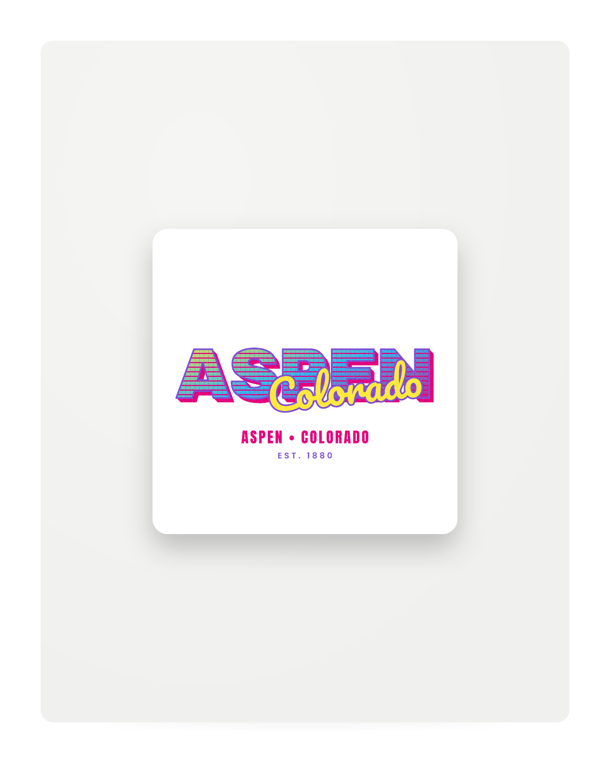 Aspen Music TV Fridge Magnet in White