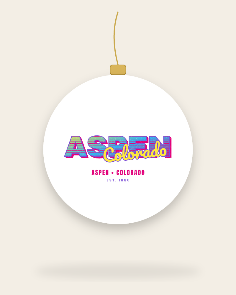 Aspen Music TV Ceramic Ornament