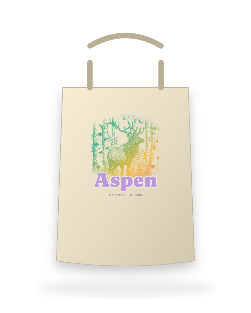 Aspen Elk in the Aspens Canvas Tote