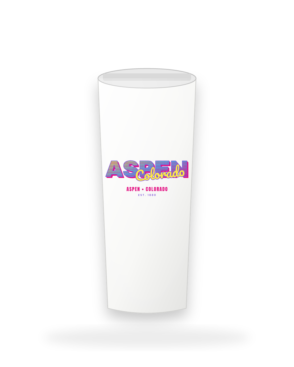 Aspen Music TV Insulated Tumbler 20oz in White