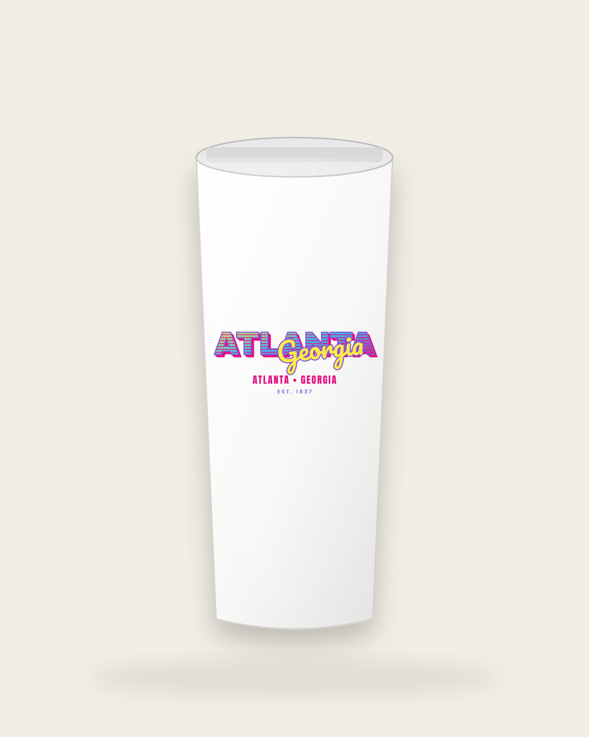 Atlanta Music TV Insulated Tumbler 20oz in White