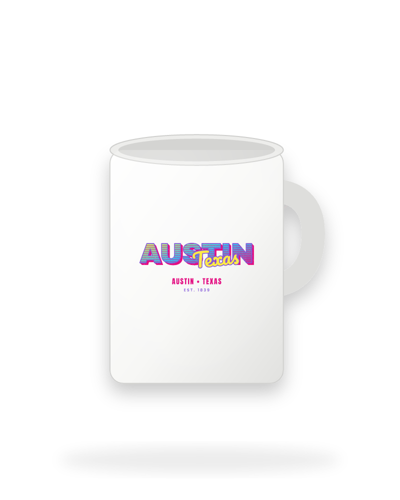 Austin Music TV Ceramic Mug 15oz