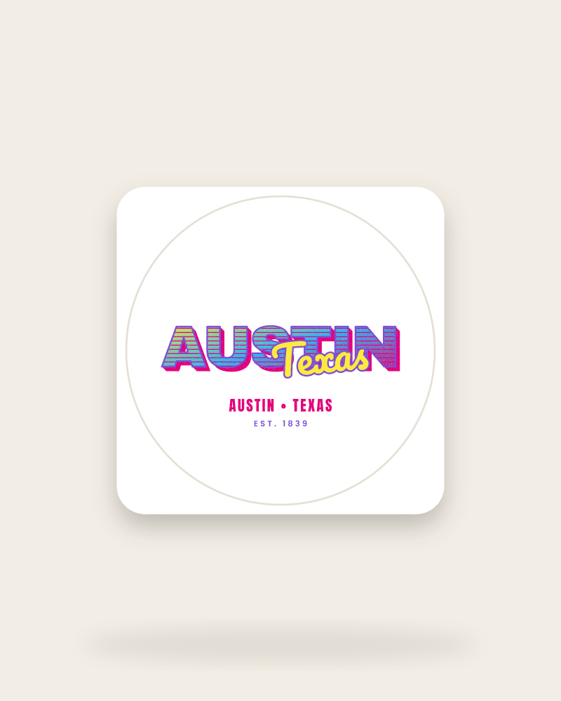 Austin Music TV Kiss-Cut Sticker