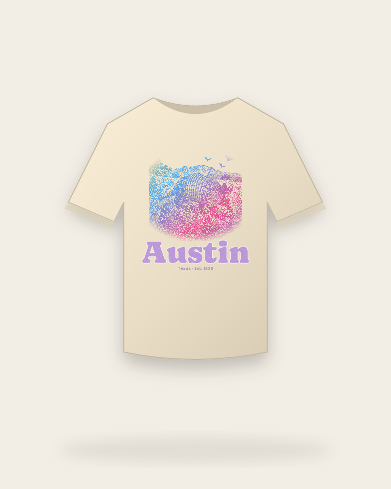 Austin Armadillo Organic Cotton Tee