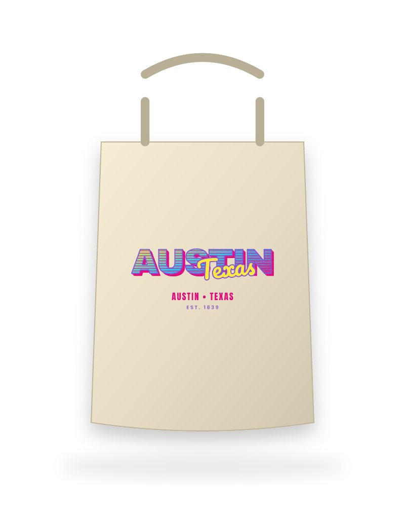 Austin Music TV Canvas Tote