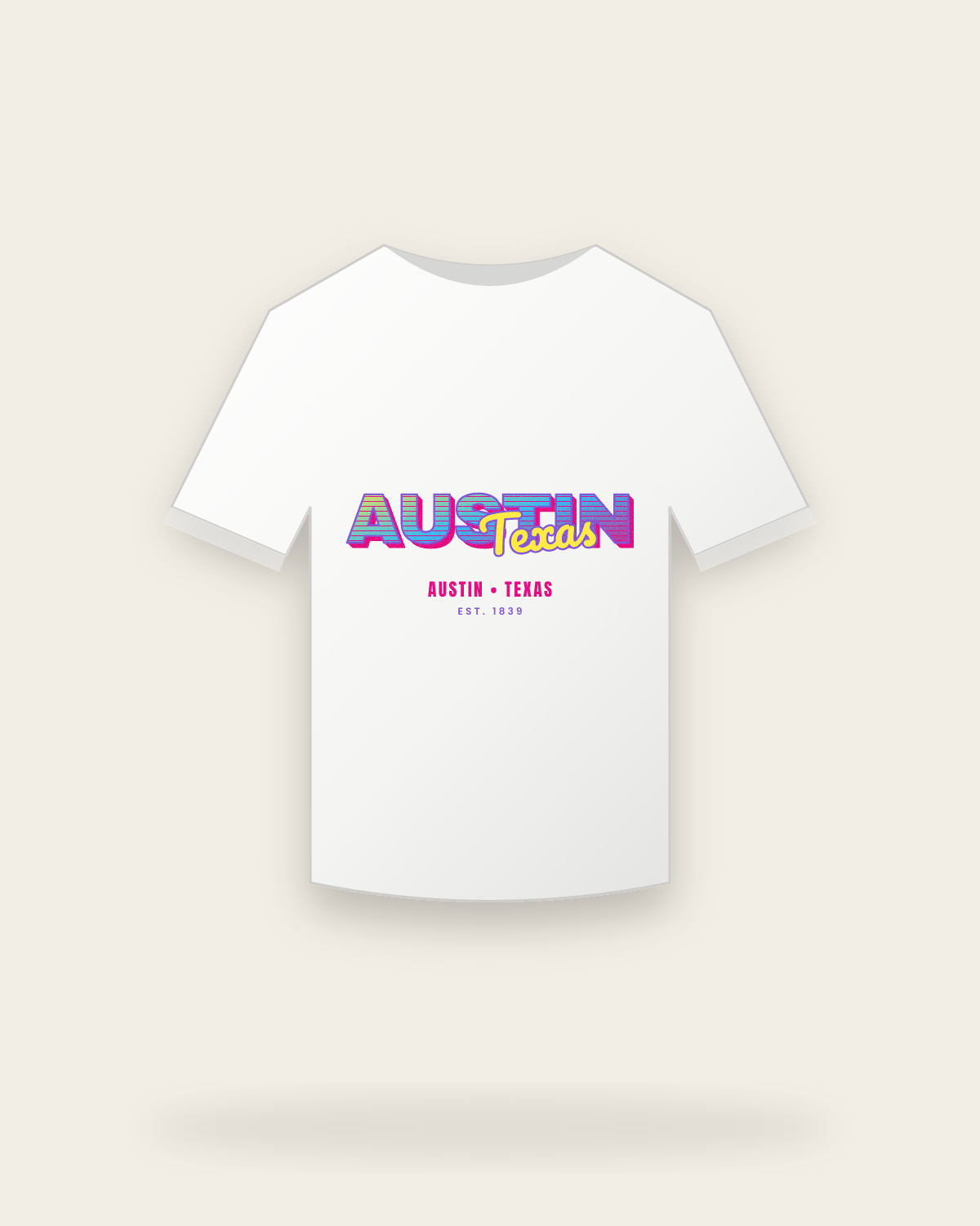 Austin Music TV Youth Tee in White