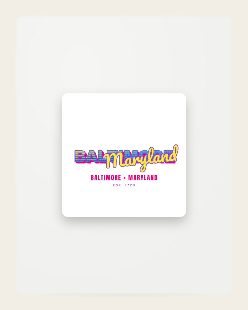 Baltimore Music TV Fridge Magnet
