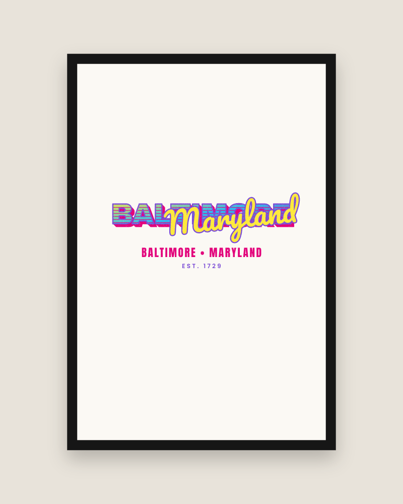 Baltimore Music TV Matte Poster
