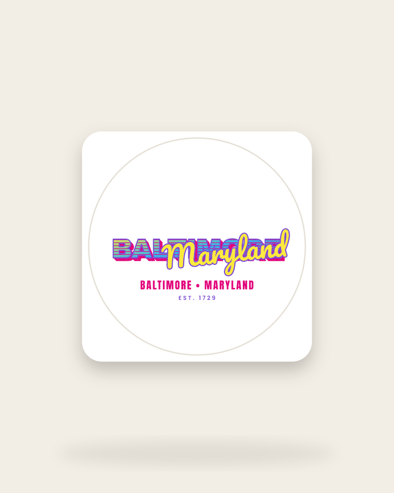 Baltimore Music TV Kiss-Cut Sticker