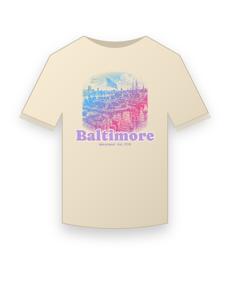 Baltimore Star Fort Harbor Classic Tee