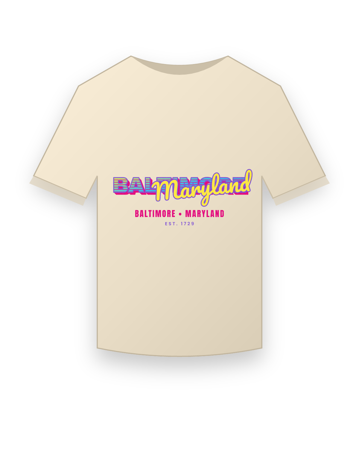 Baltimore Music TV Classic Tee in Natural