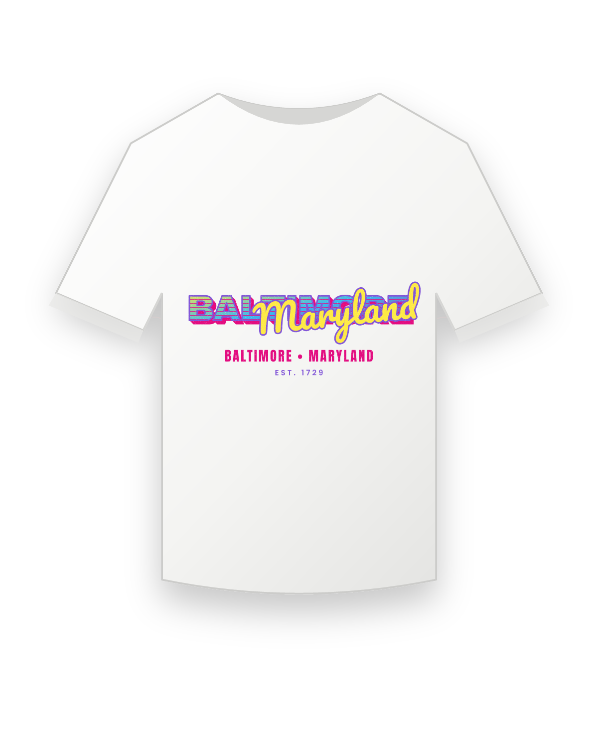Baltimore Music TV Youth Tee in White