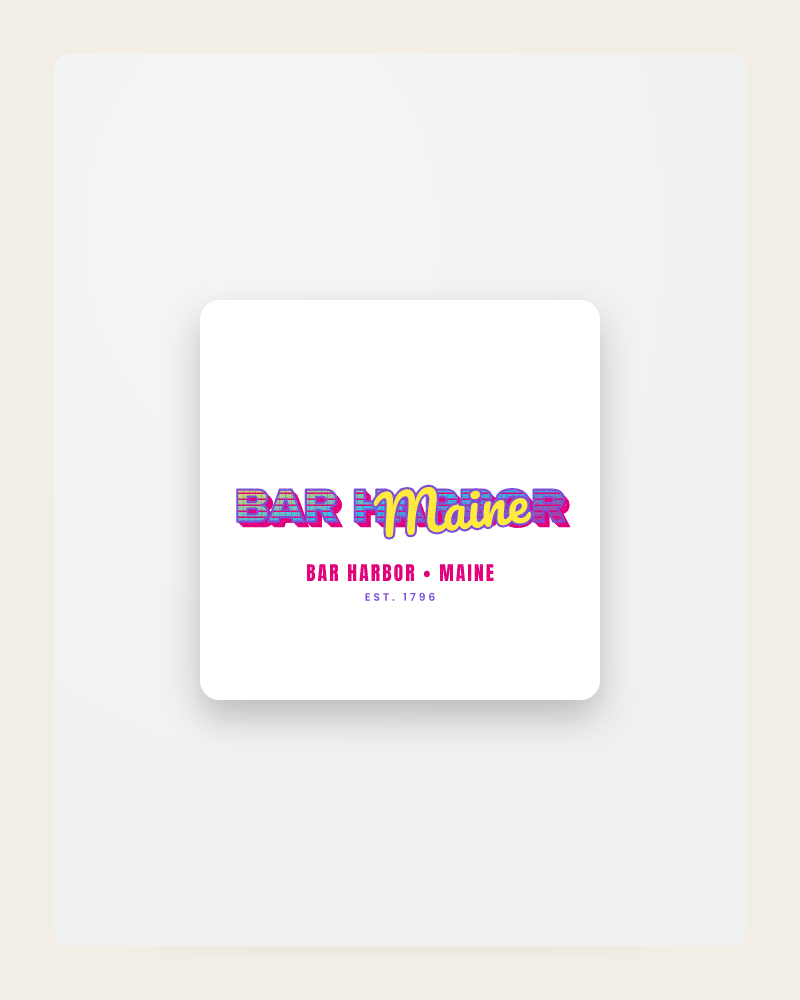 Bar Harbor Music TV Fridge Magnet