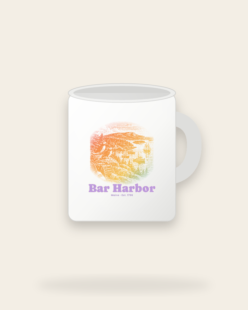Bar Harbor Harbor Puffins Ceramic Mug 11oz