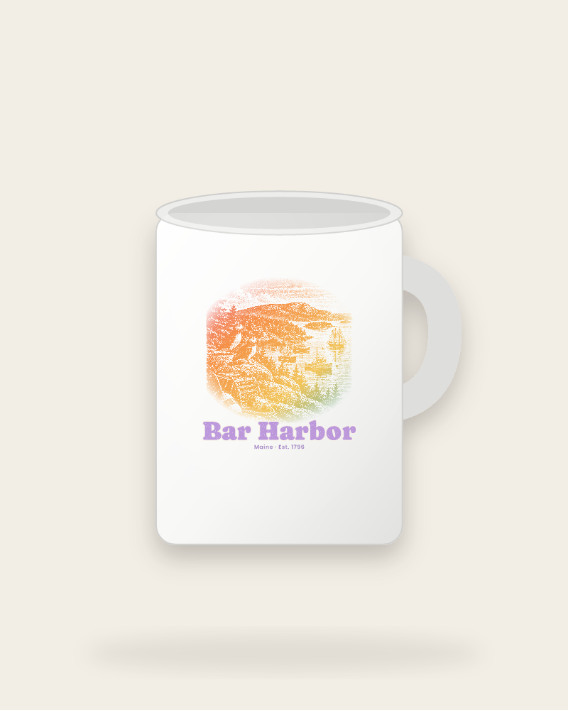 Bar Harbor Harbor Puffins Ceramic Mug 15oz