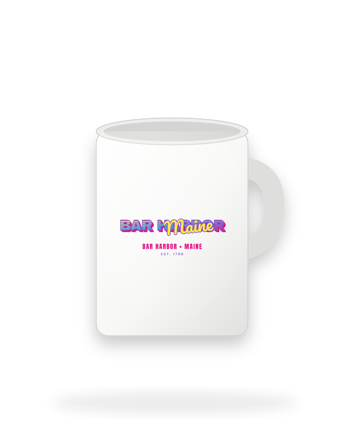 Bar Harbor Music TV Ceramic Mug 15oz in White