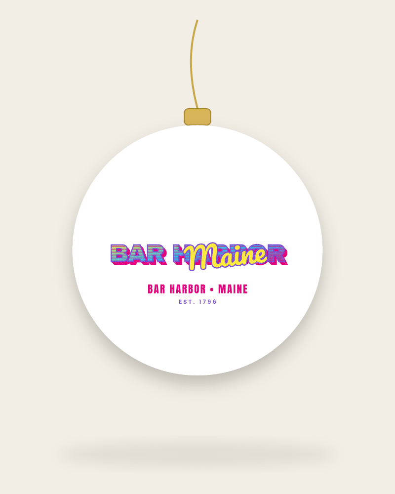 Bar Harbor Music TV Ceramic Ornament